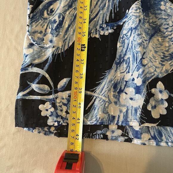 Liz Claiborne XXL Blue Peacock Sleeveless V-Neck Knee Length Dress Women's - Picture 6 of 9